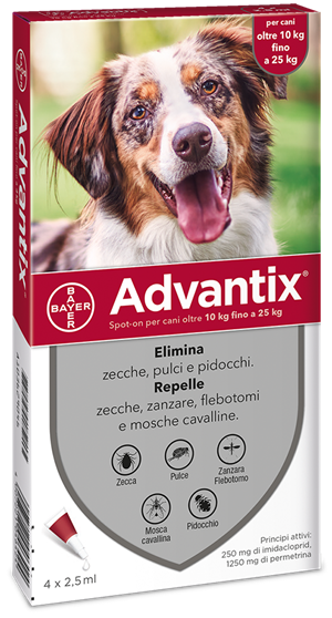 ADVANTIX SPOT ON*4PIP 10-25KG - FarmaLucia