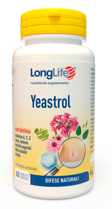 LONGLIFE YEASTROL 60 TAVOLETTE RIVESTITE - FarmaLucia