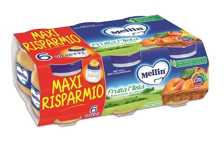 MELLIN OMOGENEIZZATO FRUTTA MISTA 100 G 6 PEZZI - FarmaLucia