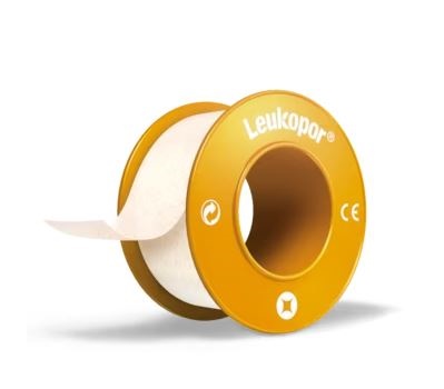 CEROTTO IN ROCCHETTO LEUKOPOR IPOALLERGENICO TESSUTO NON TESSUTO BIANCO 2,5X920 CM CON DISPENSER - FarmaLucia