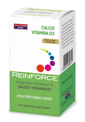 REINFORCE CALCIO + VITAMINA D3 30 COMPRESSE MASTICABILI - FarmaLucia