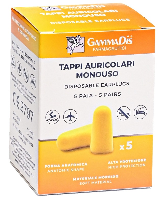 TAPPO AURICOLARE EAR GOMMAPIUMA 10 PEZZI GAMMADIS - FarmaLucia