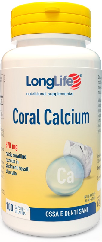 LONGLIFE CORAL CALCIUM 100 CAPSULE DI GELATINA - FarmaLucia