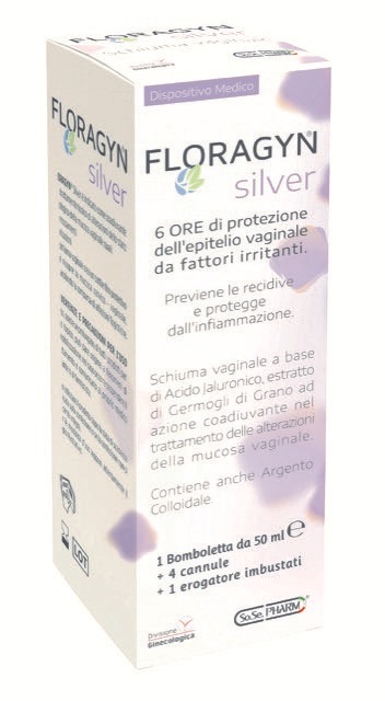 FLORAGYN SILVER SCHIUMA VAGINALE CON ARGENTO COLLOIDALE 50 ML - FarmaLucia