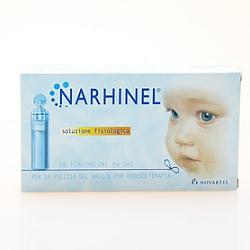 SOLUZIONE FISIOLOGICA PER ASPIRATORE NASALE NARHINEL 20 FIALE DA 5ML - FarmaLucia
