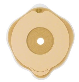 PLACCA PIANA FLEXIMA KEY 60 MM CON PROTETTORE CUTANEO IDROCOLLOIDALE E FLANGIA 5 PEZZI - FarmaLucia