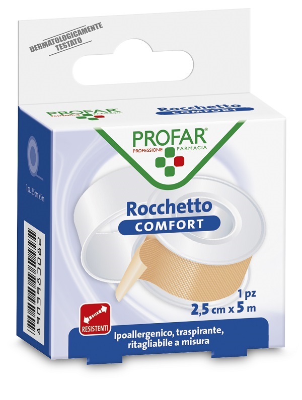 CEROTTO ROCCHETTO IN TELA COMFORT CM 2,5X5 M PROFAR - FarmaLucia