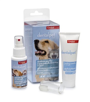 DENTALPET KIT DENTIFRICIO 50ML+SPRAY ORALE 50ML+1 DITALE - FarmaLucia