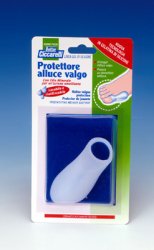 PROTETTORE ALLUCE VALGO REALIZZATO IN GEL DI SILICONE BIANCOSEMITRASPARENTE SAGOMATO PER AVVOLGERE LA PARTE DOLENTE E SENSIBILE DELL'ALLUCE IGIENEPIEDE 1 PEZZO - FarmaLucia