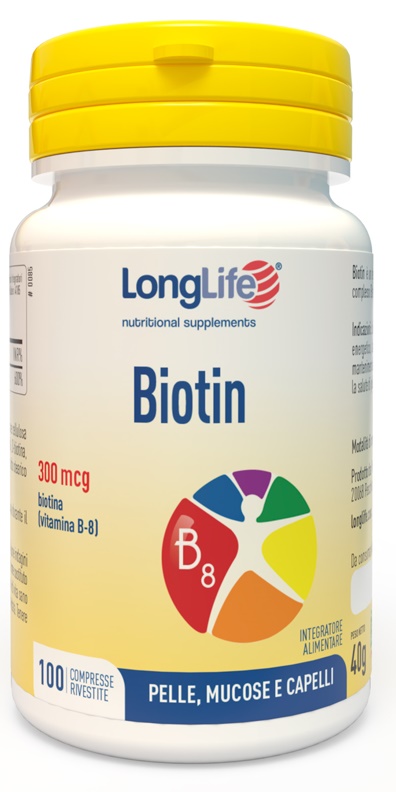 LONGLIFE BIOTIN 300 100 COMPRESSE RIVESTITE - FarmaLucia