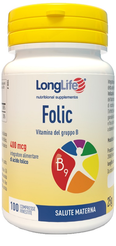 LONGLIFE FOLIC 400 MCG 100 COMPRESSE - FarmaLucia