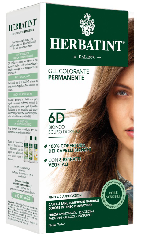 HERBATINT 6D BIONDO SCURO DORATO 150 ML - FarmaLucia