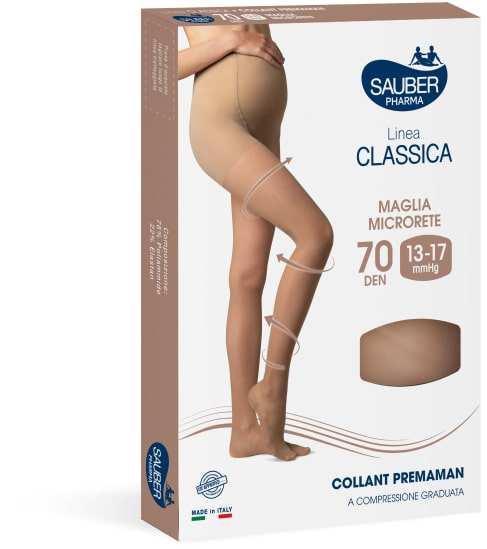 SAUBER COLLANT 70 DENARI PREMAMAN MAGLIA MICRORETE NEUTRO BEIGE 3 LINEA CLASSICA - FarmaLucia