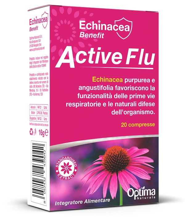 ECHINACEA BENEFIT ACTIVE FLU 20 COMPRESSE DA 800 MG - FarmaLucia