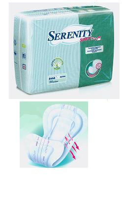 PANNOLONE PER INCONTINENZA SAGOMATO SERENITY SOFTDRY+ ALOE SUPER 30 PEZZI - FarmaLucia