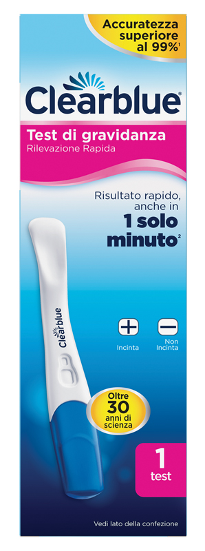 TEST DI GRAVIDANZA CLEARBLUE RILEVAZIONE RAPIDA 1 PEZZO - FarmaLucia