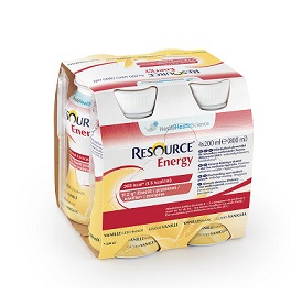 RESOURCE ENERGY VANIGLIA 4 BOTTIGLIE 200 ML NUOVO PACKAGING - FarmaLucia