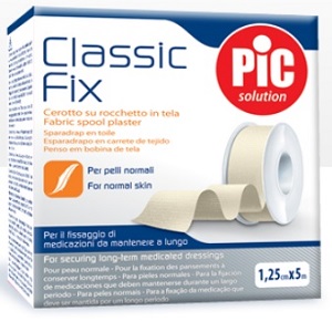 CEROTTO IN ROCCHETTO CLASSIC FIX WHITE 1,25X500 CM FUSTELLA - FarmaLucia