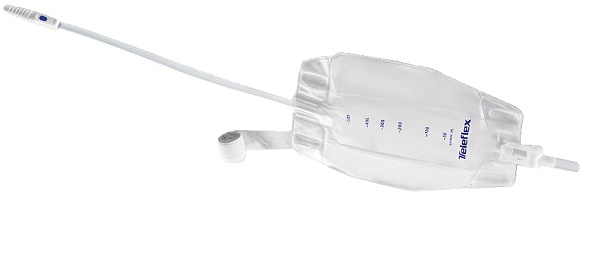 SACCA RACCOGLI URINA DA GAMBA PER INCONTINENZA 3 CAMERE COMFORT 500 ML A BASSO PROFILO IN PVC LATO RIVESTITO TNT CON TUBO DIRITTO 45 CM SENZA PUNTO DI PRELIEVO VARIABILE 8 PEZZI - FarmaLucia