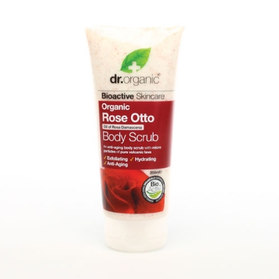 DR ORGANIC ROSE OTTO ROSA BODY SCRUB CORPO 200 ML - FarmaLucia