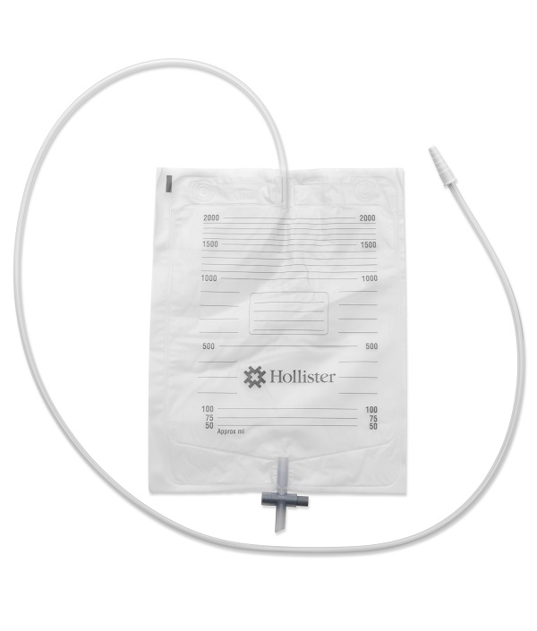 SACCA URINA DA LETTO HOLLISTER CON ANTIREFLUSSO E RUBINETTO DI SCARICO TUBO 130 CM 30 PEZZI - FarmaLucia