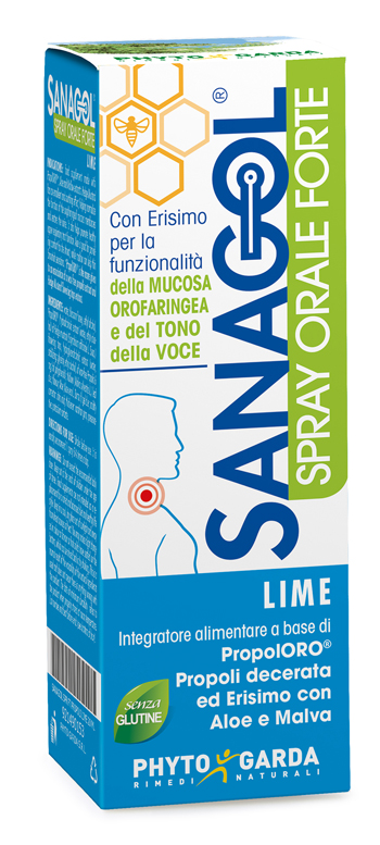 SANAGOL SPRAY FORTE PROPOLI LIME 20 ML - FarmaLucia