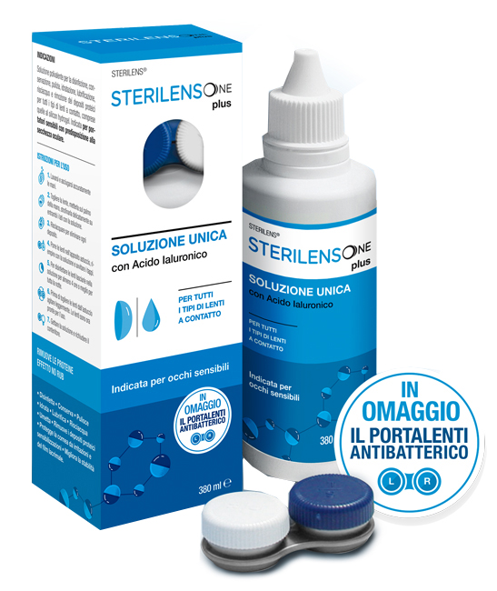 SOLUZIONE UNICA STERILENS ONE PLUS CON ACIDO IALURONICO 380 ML - FarmaLucia