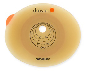 PLACCA PER COLO ILEO ED UROSTOMIA DANSAC NOVALIFE2 55MM RITAGLIABILE 10-47 - FarmaLucia