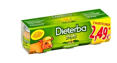 DIETERBA OMOGENEIZZATO VITELLO 3 PEZZI 80 G - FarmaLucia