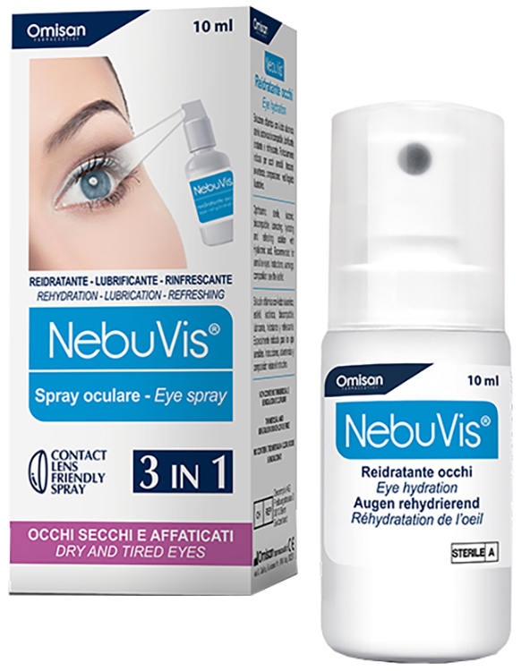 NEBUVIS REIDRATANTE OCCHI SPRAY 10 ML 1 PEZZO - FarmaLucia