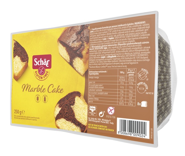 SCHAR MARBLE CAKE SENZA LATTOSIO 250 G - FarmaLucia