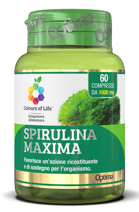 COLOURS OF LIFE SPIRULINA MAXIMA 60 COMPRESSE 1000 MG - FarmaLucia