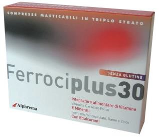 FERROCIPLUS 30 24 COMPRESSE MASTICABILI - FarmaLucia