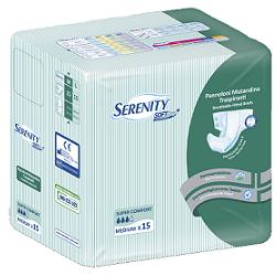 PANNOLONE PER INCONTINENZA A MUTANDINA SERENITY SOFT DRY+ ALOE MEDIUM SUPERCOMFORT 15 PEZZI FARMABILITY - FarmaLucia