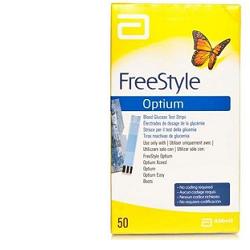 STRISCE MISURAZIONE GLICEMIA FREESTYLE OPTIUM TEST STRIPS 50 PEZZI SENZA CALIBRAZIONE - FarmaLucia