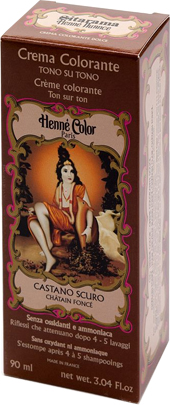 HENNE NUANCE CASTANO SCURO CREMA HENNE COLOR CREMA COLORANTE PRONTA ALL'USO - FarmaLucia