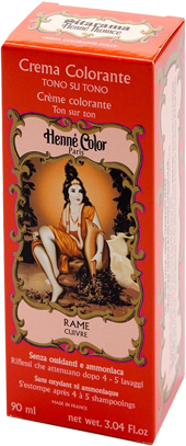 HENNE NUANCE ROSSO RAME NATURALE CUIVRE CREMA HENNE COLOR CREMA COLORANTE PRONTA ALL'USO - FarmaLucia