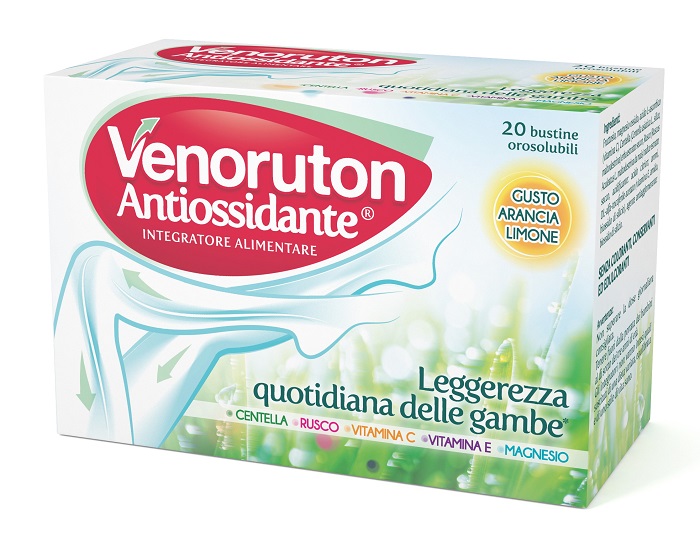VENORUTON ANTIOSSIDANTE 20 BUSTINE OROSOLUBILI MONODOSE - FarmaLucia