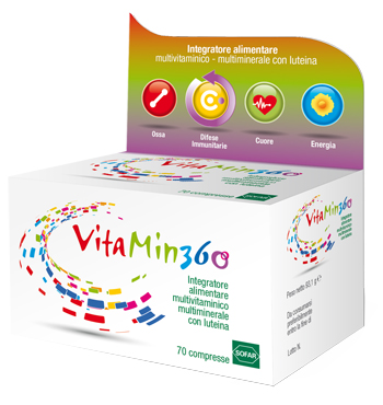VITAMIN 360 MULTIVITAMINICO MULTIMINERALE 70 COMPRESSE ASTUCCIO 93,10 G - FarmaLucia