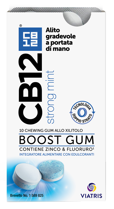 CB12 BOOST 10 CHEWING-GUM ZINCO E FLUORURO NEW FORMULATION - FarmaLucia