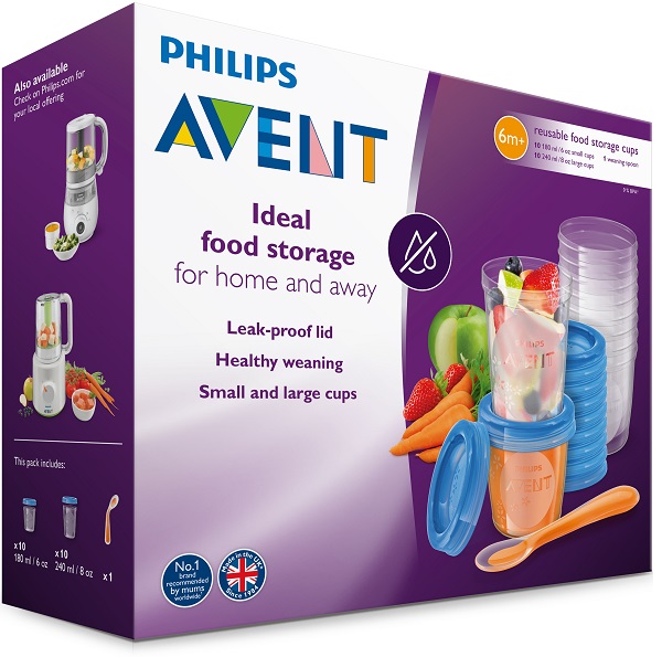 AVENT SET 10 VASETTI CONSERVALATTE 180ML + 10 VASETTI CONSERVALATTE 240ML + 20 COPERCHI + CUCCHIAINO - FarmaLucia