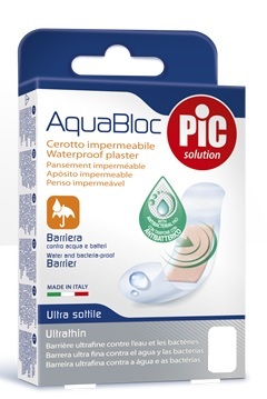 CEROTTO PIC AQUABLOC 10X10CM ANTIBATTERICO 5 PEZZI - FarmaLucia
