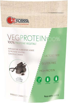 VEG PROTEIN 100% BLACK CHOCOLATE BUSTA 900 G - FarmaLucia