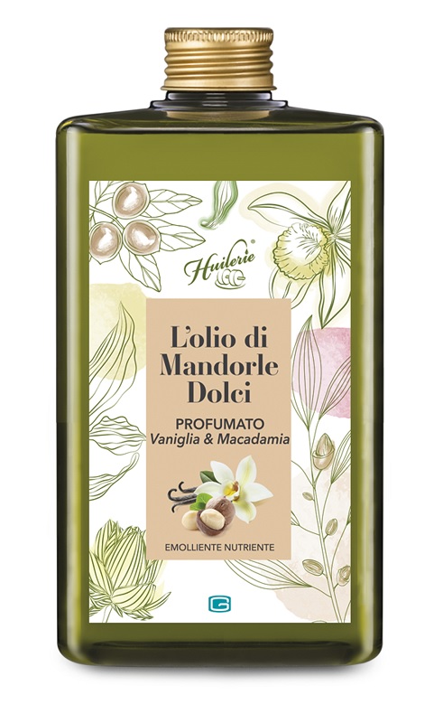 HUILERIE L'OLIO DI MANDORLE DOLCI PROFUMATO VANIGLIA & MACADAMIA 300 ML - FarmaLucia