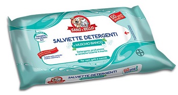 SANO E BELLO SALVIETTE DETERGENTI MUSCHIO BIANCO 50 PEZZI - FarmaLucia