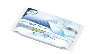 TENA WET WASH GLOVE GUANTO DETERGENTE UMIDIFICATO 8 PEZZI - FarmaLucia
