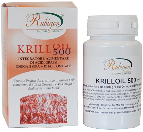 RUBIGEN KRILL OLIO OMEGA 3-6 50 PERLE - FarmaLucia