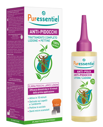 LOZIONE ANTIPIDOCCHI 100 ML + PETTINE PURESSENTIEL - FarmaLucia