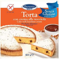 BONONIA TORTA ALLA CREMA DI NOCCIOLA SENZA GLUTINE 400 G - FarmaLucia