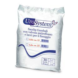 SACCA DI DRENAGGIO DA GAMBA PER INCONTINENZA UROSYSTEM TUBO 10 CM 30 PEZZI - FarmaLucia